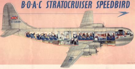 Cutaway of the Stratocruiser - Fleming's home from home
