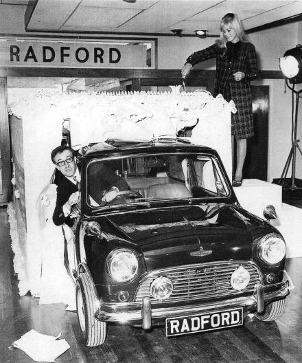 Peter Sellers, Britt Ekland and their famous 'wicker' Mini