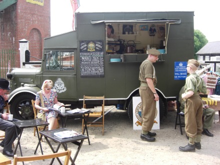 Lunch at the NAAFI wagon