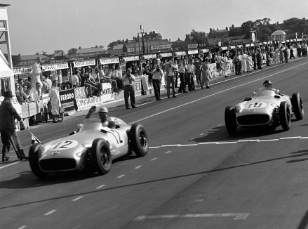Moss beats Fangio at home to Mercedes' great relief