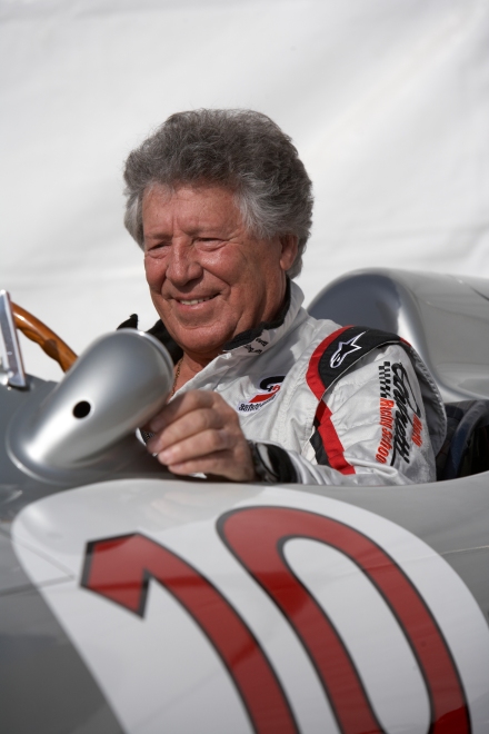 Mario Andretti gets a feel for the W196