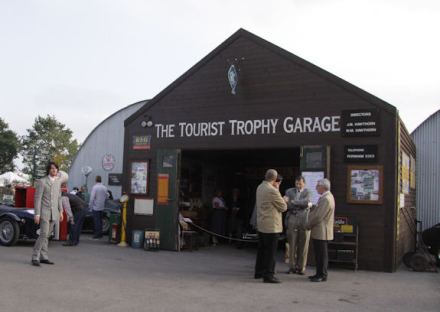 A replica of the original TT Garage features at the Goodwood Revival