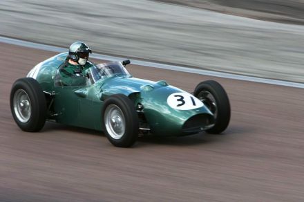 Fifties Grand Prix cars like this Aston Martin sell tickets for historic races