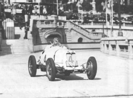 Whitney Straight on his way to seventh at the 1934 Monaco GP