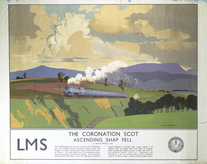 LMS adverts proclaimed the strength and speed of the Coronation Class