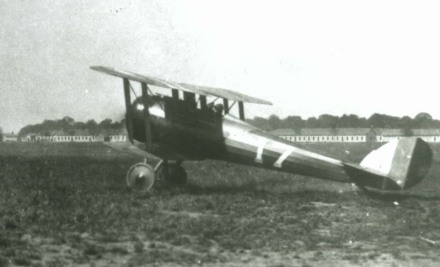 James Norman Hall's Nieuport 28 on the field