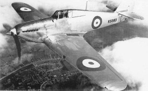 The first of the many - Hurricane prototype aloft over Surrey