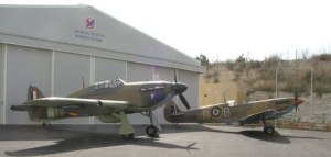 Malta's Hurricane and Spitfire - both first class restorations