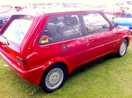 A very fetching MG Metro - typical of the new generation of classics drawn to Silverstone